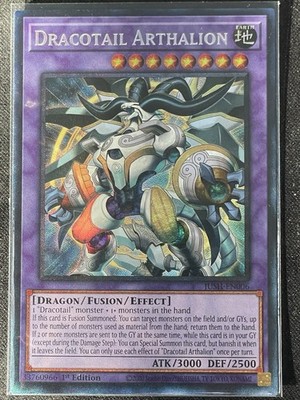 Yugioh Dracotail Arthalion JUSH-EN006 Collector's Rare 1st Edition NM