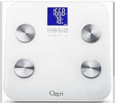Total Body Bath Scale 40 lb 3 Touch-Sensitive Button Auto-Recognition Technology