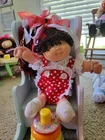 Vintage Cabbage Patch Kid  Preemie Reroot Hm3 Beautiful Long Pony  Mint