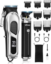 Hair Clippers for Men, Professional Clippers and Trimmers Set, Cordless Clippers