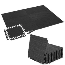 Protective Floor Foam Mats Interlocking Gym Tile Pads Fitness Flooring Carpet US
