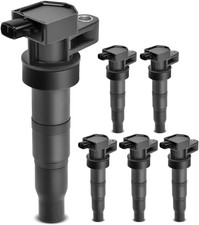 Set of 6 Ignition Coils for 2007-2017 Hyundai Azera Santa Fe Kia Sorento Sedona