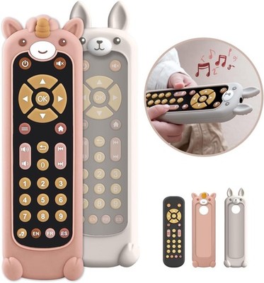 Nueplay Pretend Remote Control Toy - Light and Music-Includes 2 Silicone Covers