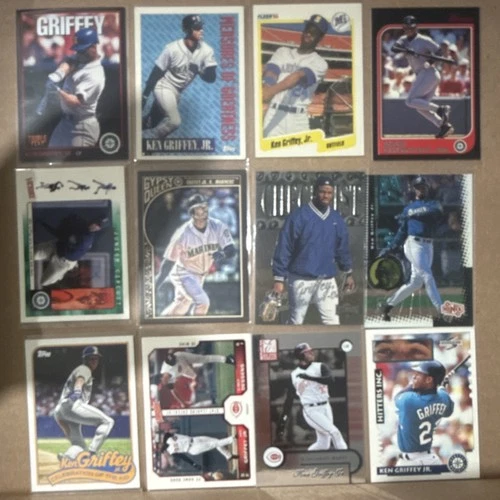 Topps Ken Griffey Jr. Mariners Reds 12 Card Lot Gypsy Queen Triple Play Victory