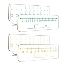 Dry Erase Addition Subtraction White Board, 4 x 12 Number Line Double Side T...