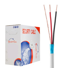500FT 18/2 AWG Stranded CCA Security Alarm Cable Shielded for Home Business Use