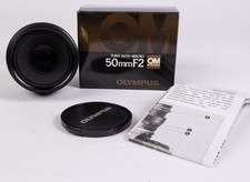 Late Model Almost Unused Olympus OM System Zuiko Auto Macro 50mm F2 Lens JAPAN