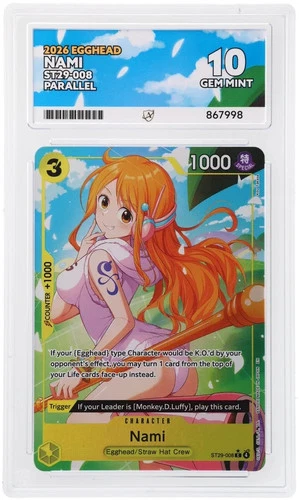 ACE Perfect 10 Nami ST29-008 Parallel Egghead Ace Label One Piece English P1