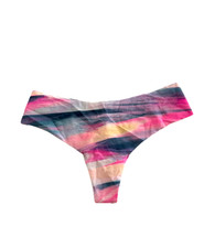 Victoria's Secret PINK No-Show Thong Panty Gradient Sunset