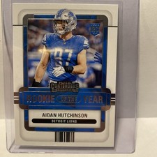 2022 Panini Rookie of the Year Contenders Aidan Hutchinson #ROY-AHU (RC)