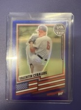 2026 Panini Stars & Stripes Prizm RARE Blue Scope /299 #137 Valentin Ceballos