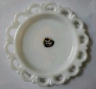 Anchor Hocking Vintage Old Colony Milk Glass Lace Edge 8.5" Plate