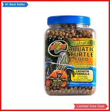 Aquatic Turtle Food Floating Pellets Low Protein 7.5oz Red Ear Slider Shell