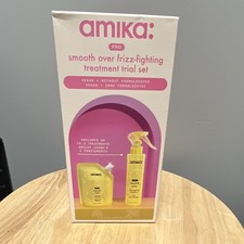 amika: Pro Smooth Over Anti-Frizz Smoothing Hair Treatment Trial Set Vegan