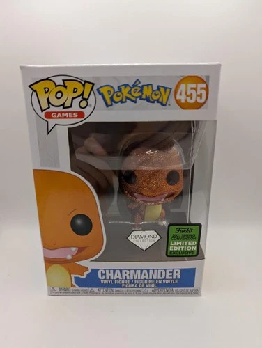 POKEMON CHARMANDER #455 DIAMOND 2021 CONVENTION EXCLUSIVE POP VINYL