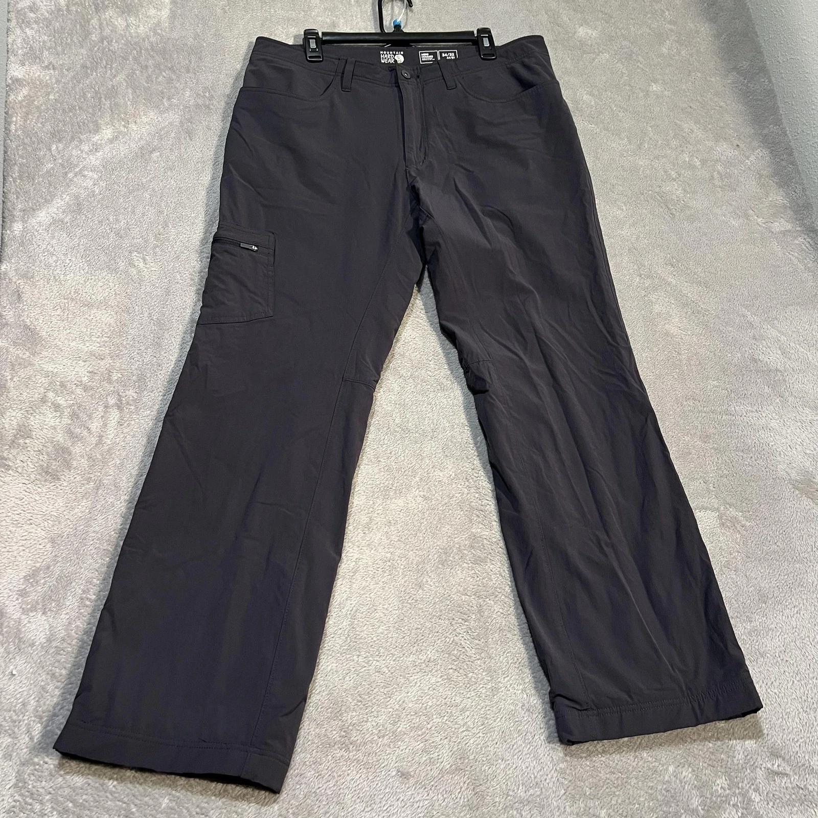 Mountain Hardwear Yumalino Pants Mens 36x31 Gray Softshell Fleece Lined