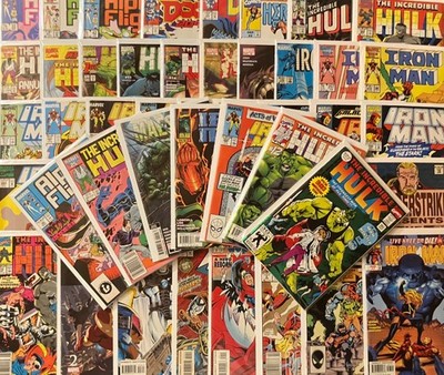 55 Marvel Comics Lot - Hulk, Iron Man, Maestro - Used SEE PHOTOS! FREE SHIPPING!