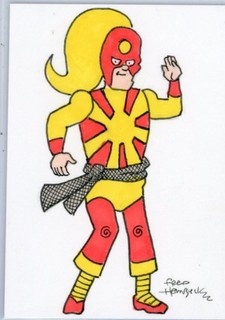 Fred Hembeck Sketch Card: Judomaster (Charlton Comics)