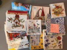 large selection of paper napkins for craft decoupage (ref 73)