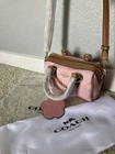 Coach Laurel Shoulder Bag In Signature Canvas With Charms CEA19 Powder Pink