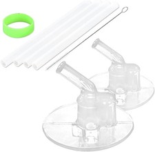 Replacement Straws For Thermos F401, F410, 12oz Bottle, 2 PCS, Clear