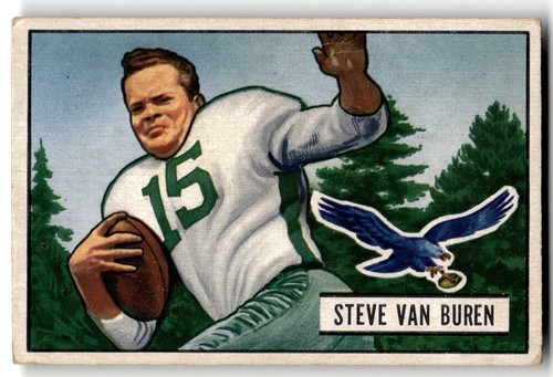 Steve Van Buren #10 1951 Bowman card