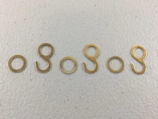 Set of 3 Hooks and 3 Rings for ONE DAY Cuckoo Clock Chains, NEW