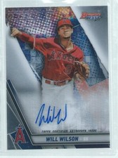 WILL WILSON 2019 BOWMAN'S BEST ON CARD AUTO PROSPECT