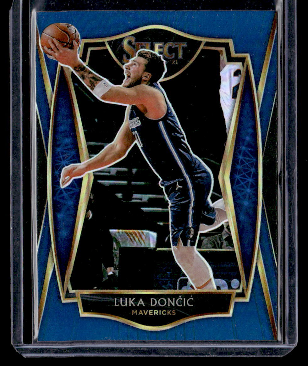 2020-21 Panini Select #150 Luka Doncic Blue Prizms