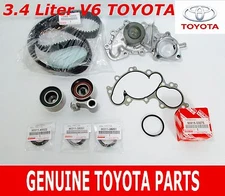 GENUINE TOYOTA  95-04 TACOMA 3.4L V6 5VZFE WATER PUMP TIMING KIT 10 PIECES