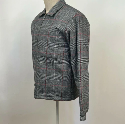 Obey Men's Shirt Jacket Menace Black/White/Red Size M NWT Shepard Fairey image 2