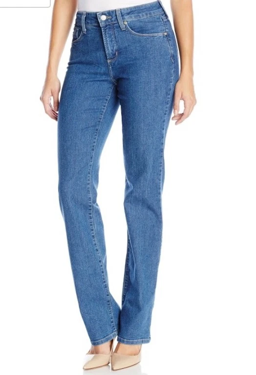 10P NEW NYDJ NOT YOUR DAUGHTER JEANS MARILYN MARYLAND STRAIGHT LEG