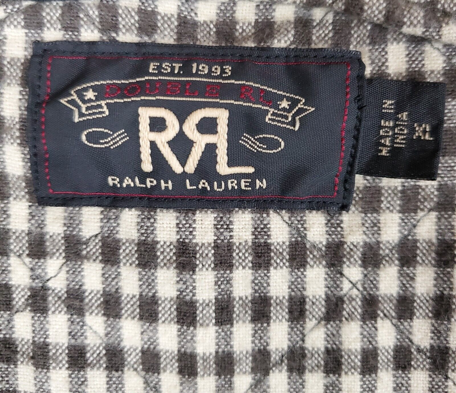 DOUBLE RL RRL Mens Size XL 100percent Cotton Overshirt Shacket Quilted Lined Thick image 10