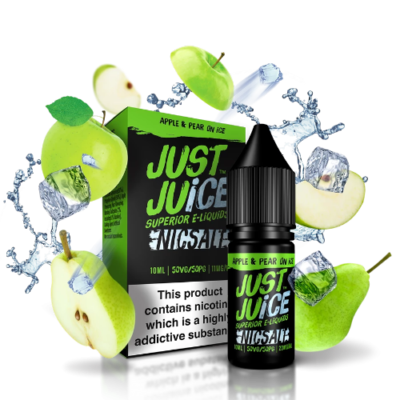Just Juice Apple & Pear On Ice Nic Salt E-Liquid Vape Juice 5mg / 11mg /  20mg | eBay UK