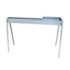 Cuoci arrosticini con barbecue Milano Grill 80+40 cm in acciaio