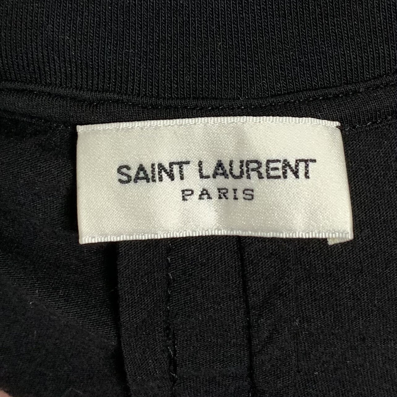 T shirt donna Saint Laurent Paris 35 stelle nere manica corta