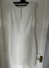 Mango Suit White Dress Sleeveless Size M Medium