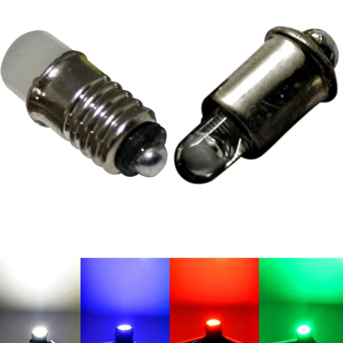 10x 100x LED MS4 E5.5 12V 19V Model Railway Light Bulbs Model Railway Red Cool White