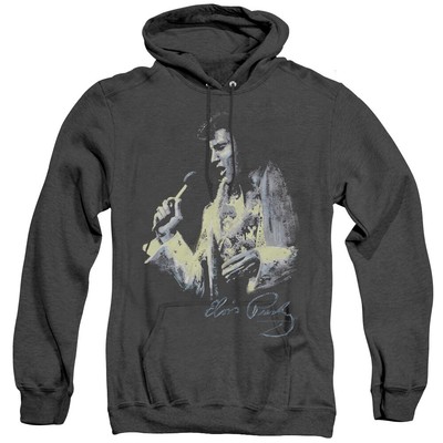 ELVIS PRESLEY PAINTED KING Licensed Hooded Sweatshirt Heather Hoodie SM-3XL