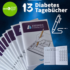 Blutzucker Tageb&uuml;cher 13 St&uuml;ck * Tageb&uuml;cher Neu Diabetes scankauf