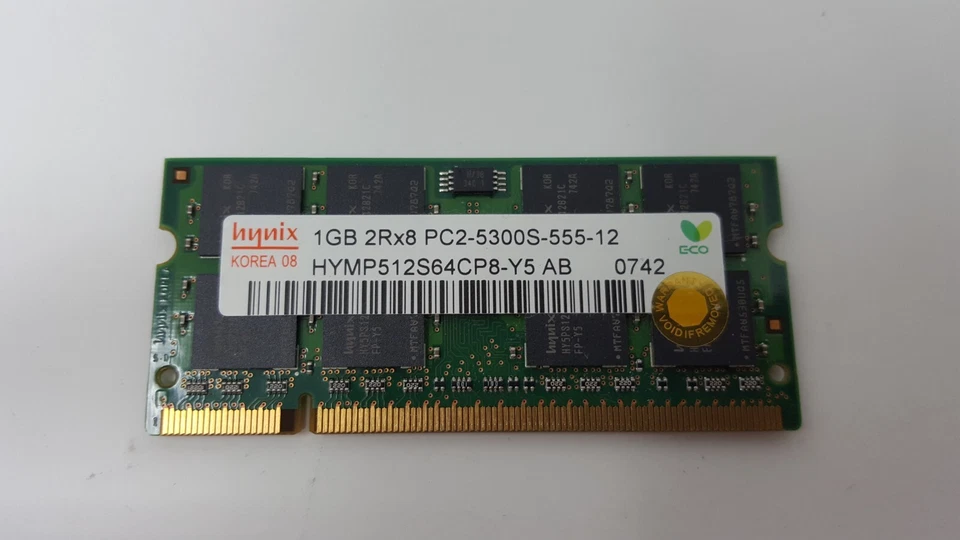 Toshiba Equium A200-1V0 RAM Memory 1GB PC2 5300S DDR2 Hynix HYMP512S64CP8-Y5 - Image 3 of 4