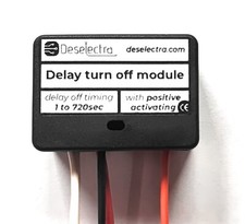 Delay car amp stereo turn off timer switch 1 to 720 s 12V 20A box positive start