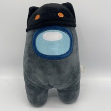 Among Us 12" Character plush toys by Toikido Grey With Cap Official 