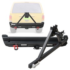 Off-road For 1989-2001 Jeep Cherokee Xj Steel Rear Bumper Wtire Carrier Lights