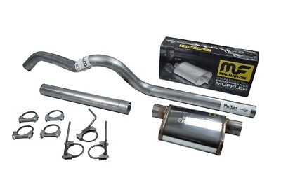 07-18 Jeep Wrangler JK 2 Door-4 Door 2.5" Single Exhaust Kit Flowmaster Super 44