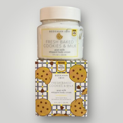 Beekman 1802 Goat Milk Fresh Baked Cookies & Milk Cream 8 oz Nestle Toll House