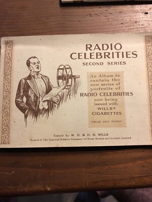 Radio Celebrities second series ,Wills Cigarettes cards album