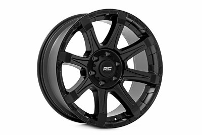 Rough Country 81 Series Wheel One-Piece Semi Gloss Black 20x9 8x180 0mm