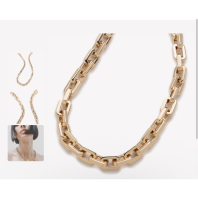 Eddie Borgo Supra Link Chain Gold Statement Necklace 17