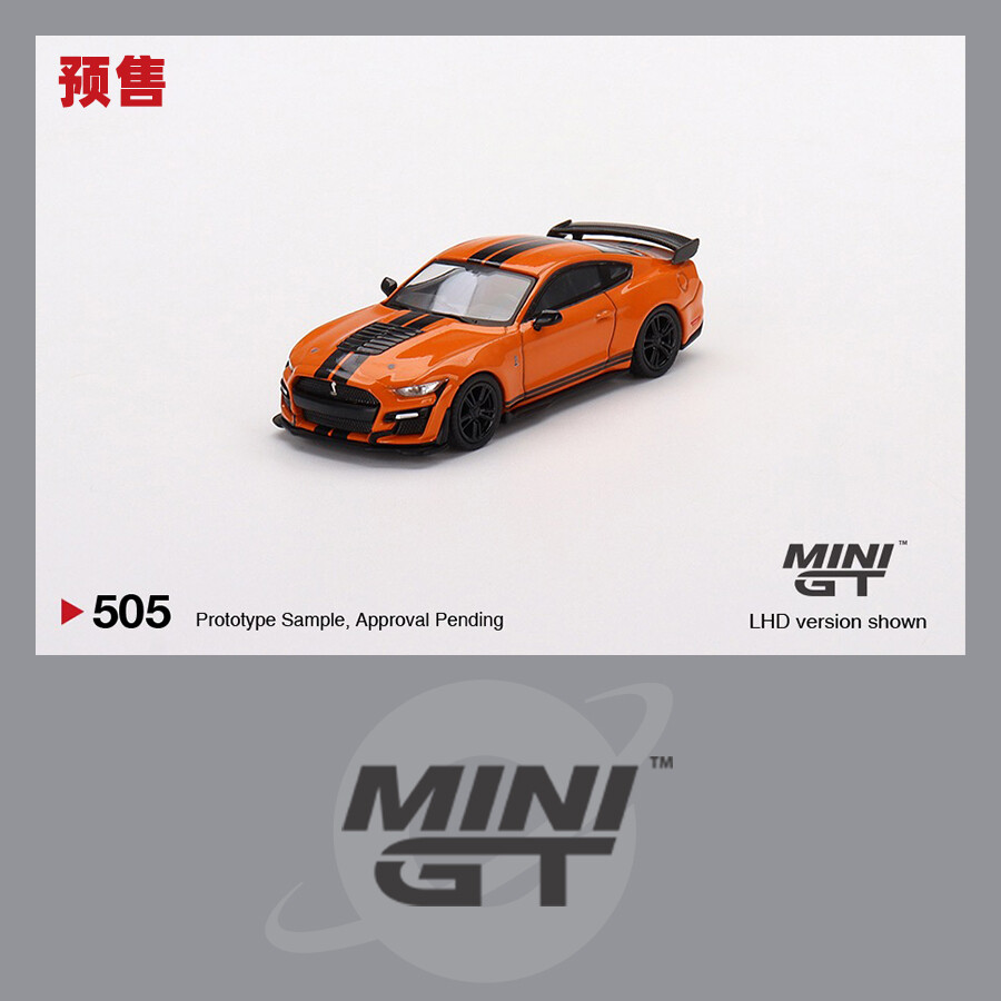 MINI GT 1:64 Ford Mustang Shelby GT500 Twister Orange LHD